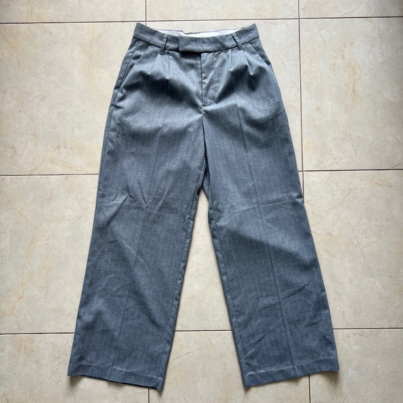 Divided Grey Wide Leg Suit Trousers - Picture 1 of 5